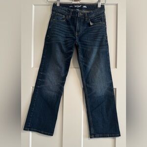 Boys Dark Blue Bootcut Jeans